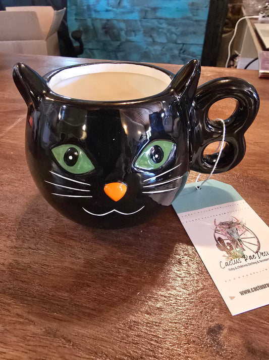 Ceramic Halloween Cat Mug