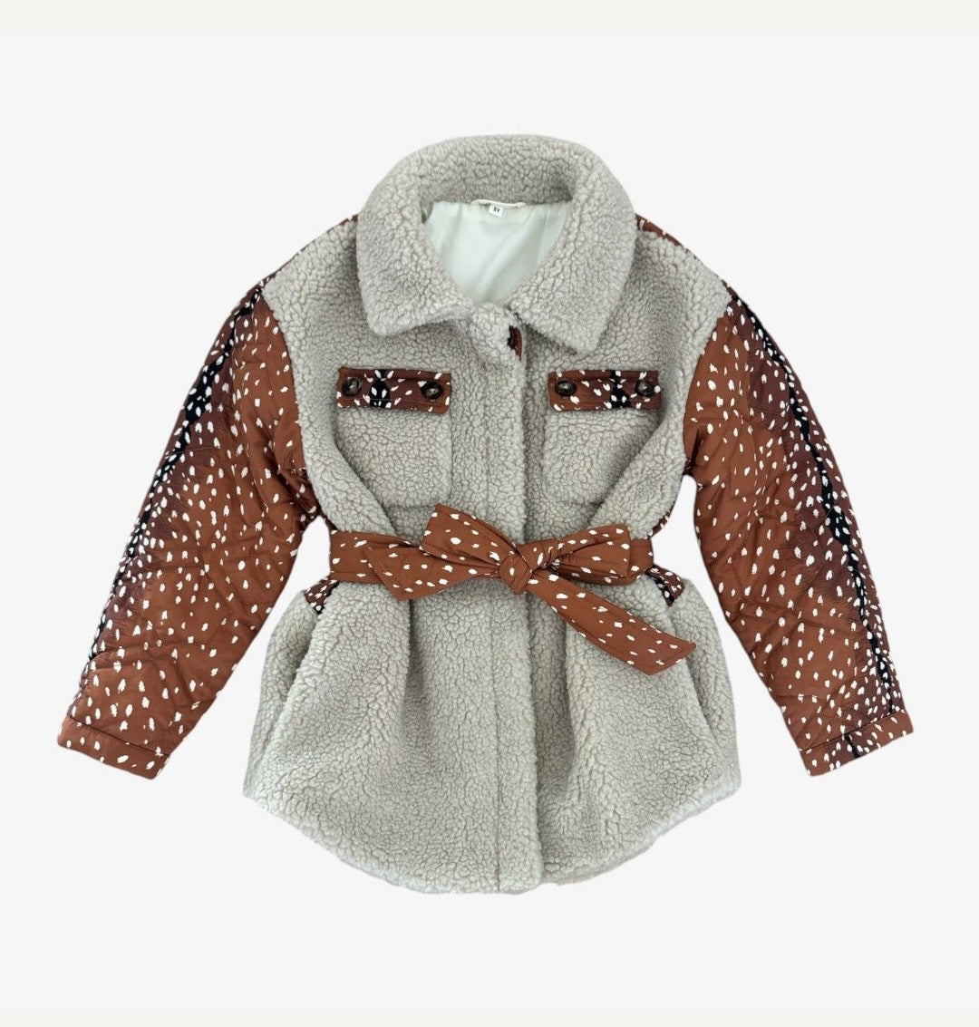 Reagan Sherpa Quilted Jacket Fawing Over You Girls