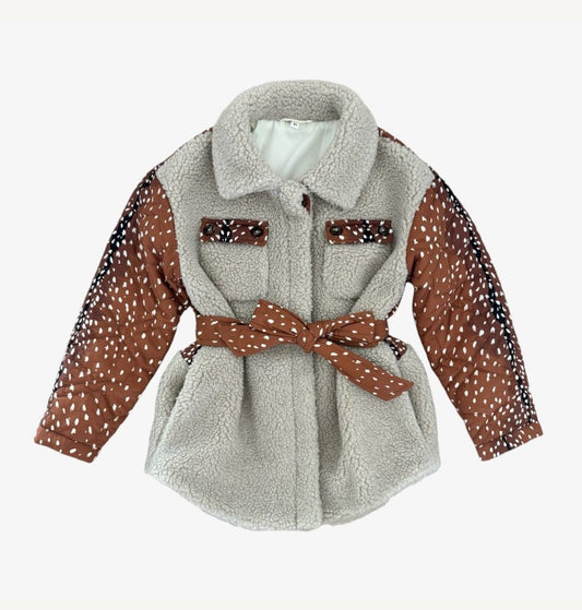 Reagan Sherpa Quilted Jacket Fawing Over You Women's