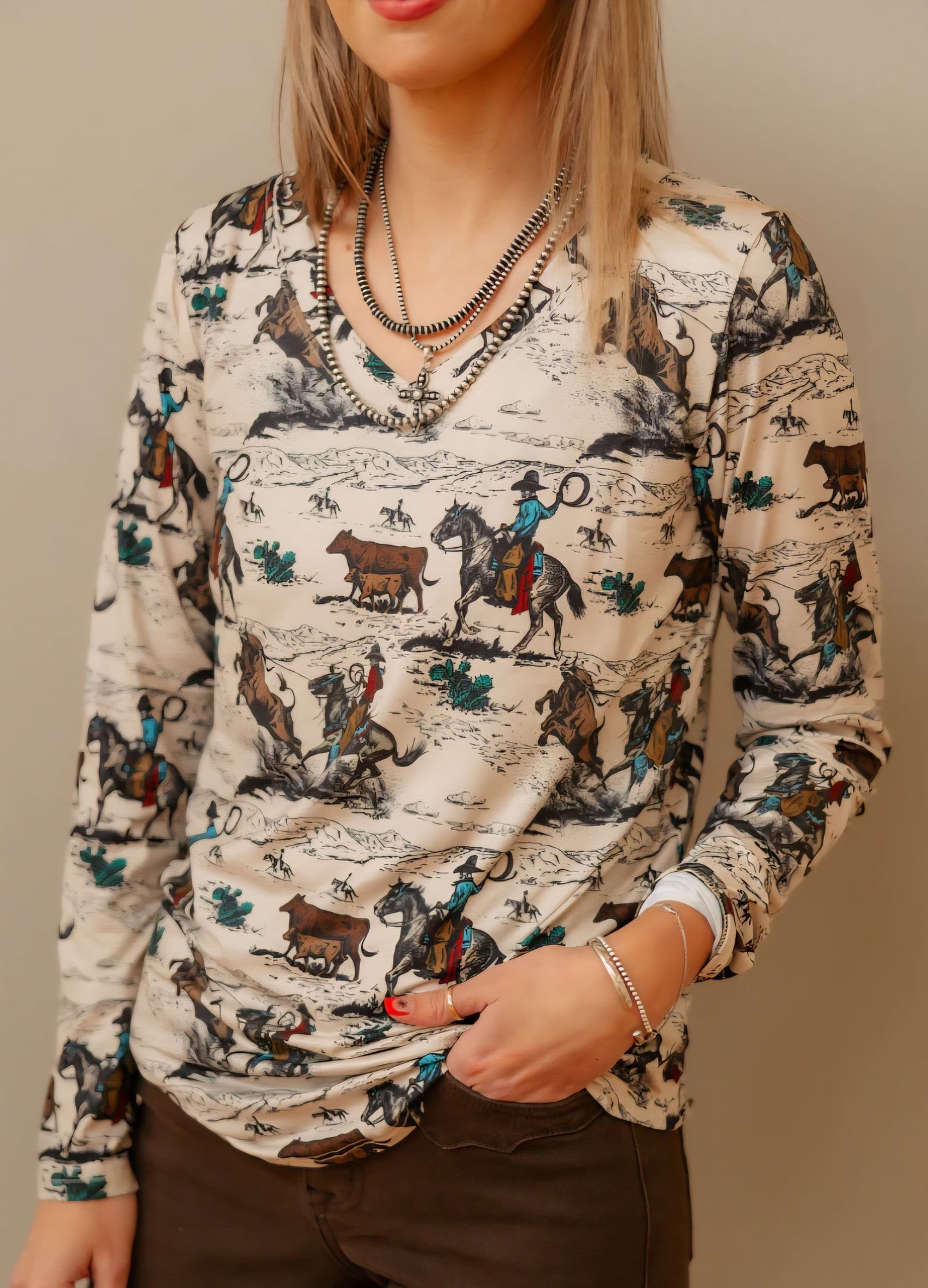 Day Workin Long Sleeve Top