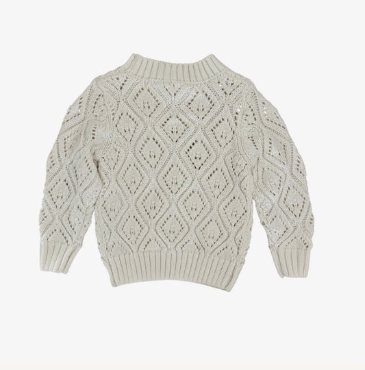 Lauren Sweater Crochet Cream