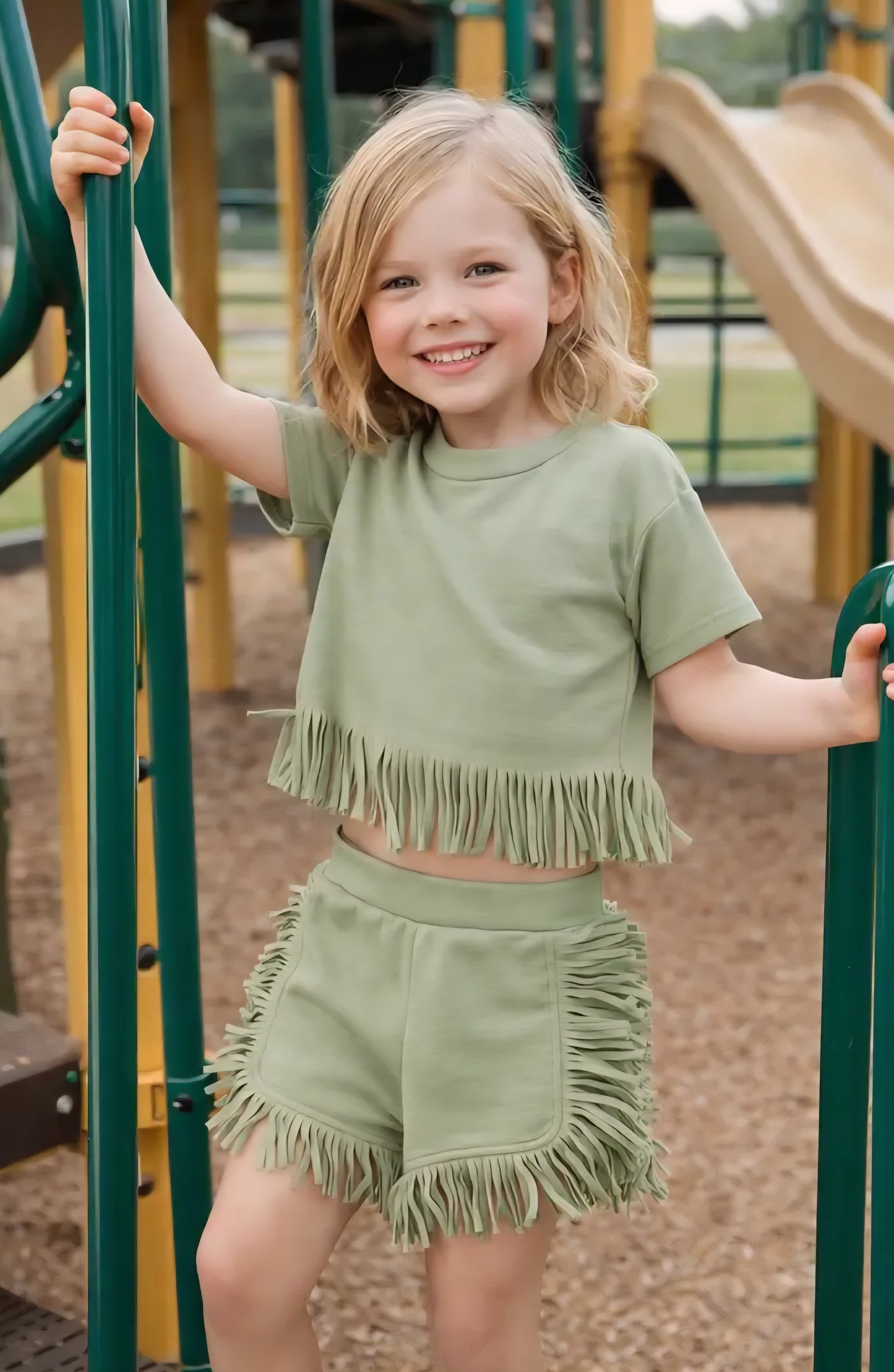 Fringe Tee and Short Set