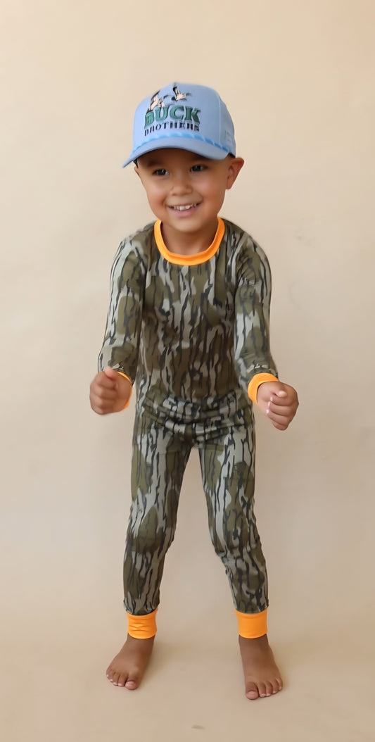 L/S Two Piece Microfleece PJ Set Boys Bottomland
