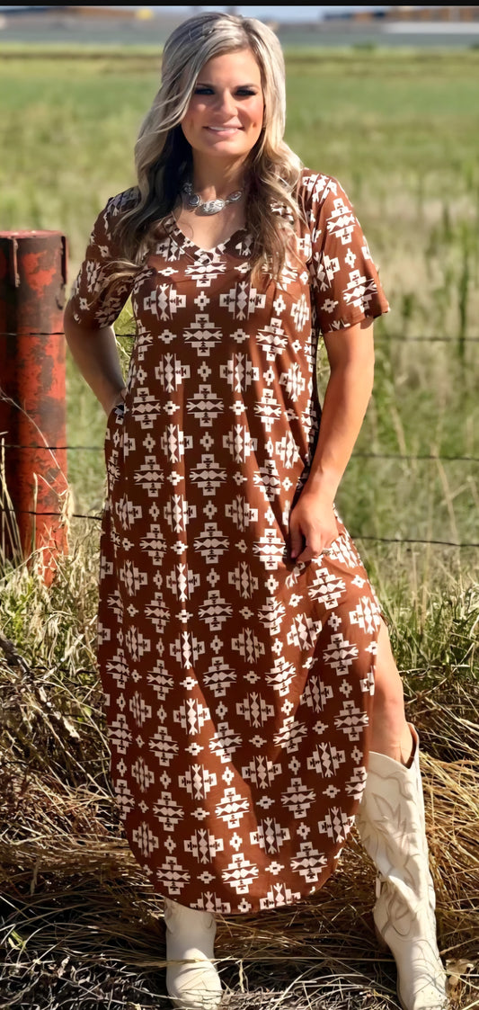 Meet Me In Wyoming Maxi Dress