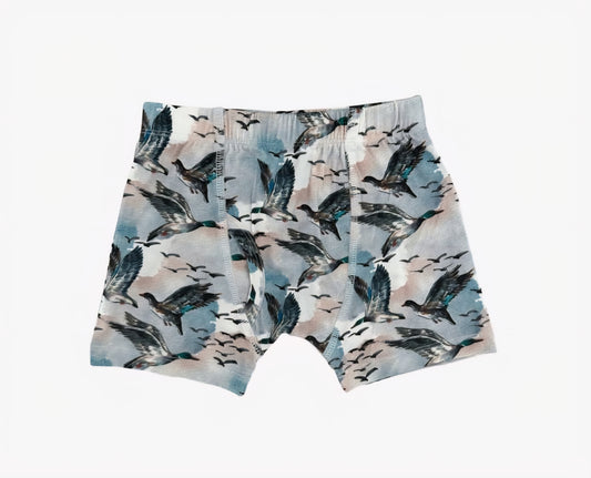 Bamboo Boxer Shorts Mallard Sky