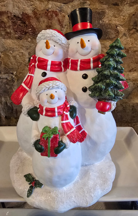 Snowman Family Decor