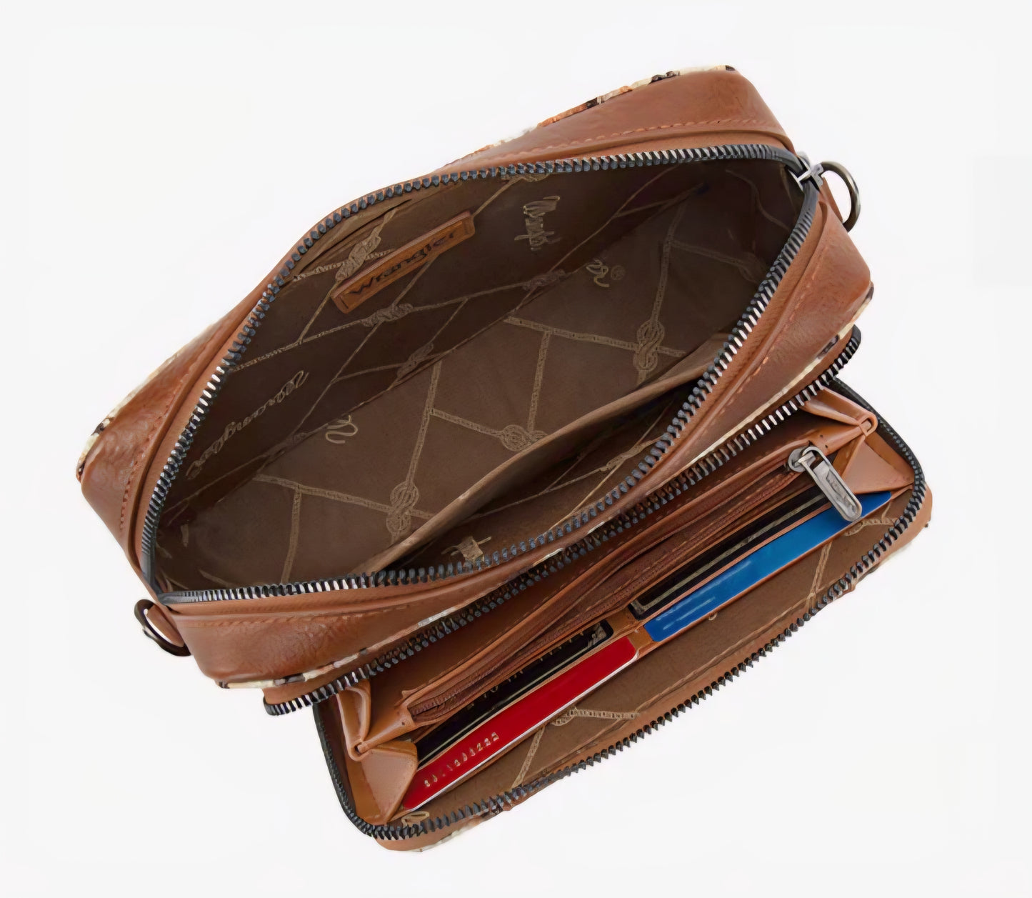 Wrangler Crossbody Purse light brown
