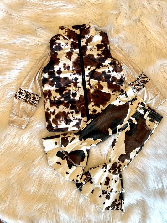 Cowprint Vest