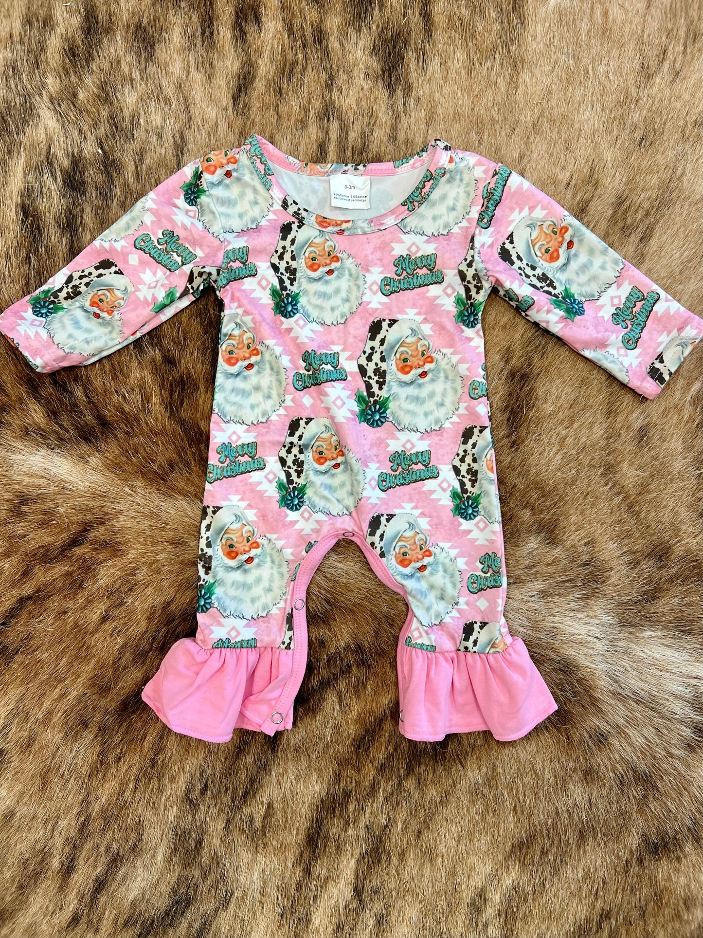 Pink Santa Romper